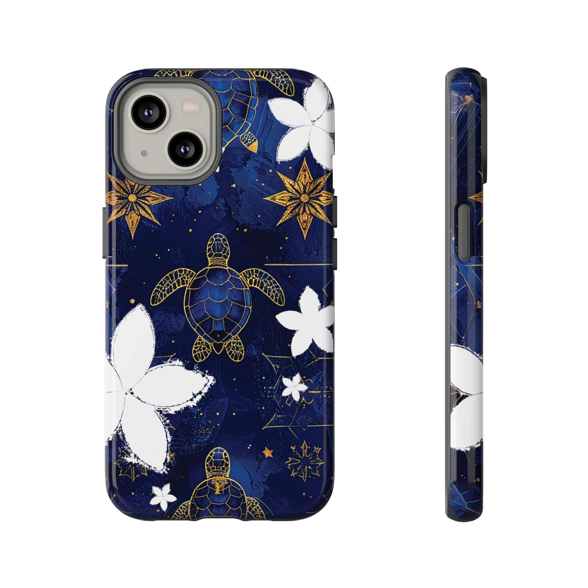 Tapa Hoku Honu Tough Case for iPhone iPhone 14 Glossy The Local Banyan