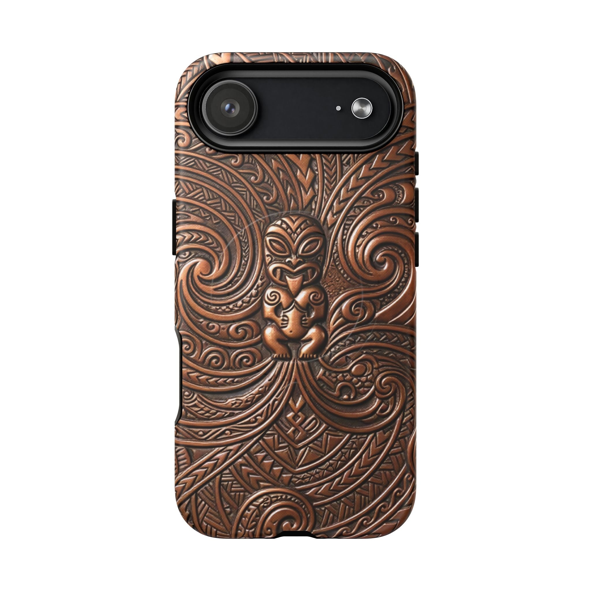 Paa Guardian MagSafe iPhone Case Side View - Dual Layer Drop Protection Hawaiian Phone Case - The Local Banyan