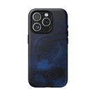 Midnight Essence MagSafe iPhone Case iPhone 15 Pro Matte - Hawaiian Midnight Navy Polynesian Tribal Design - The Local Banyan