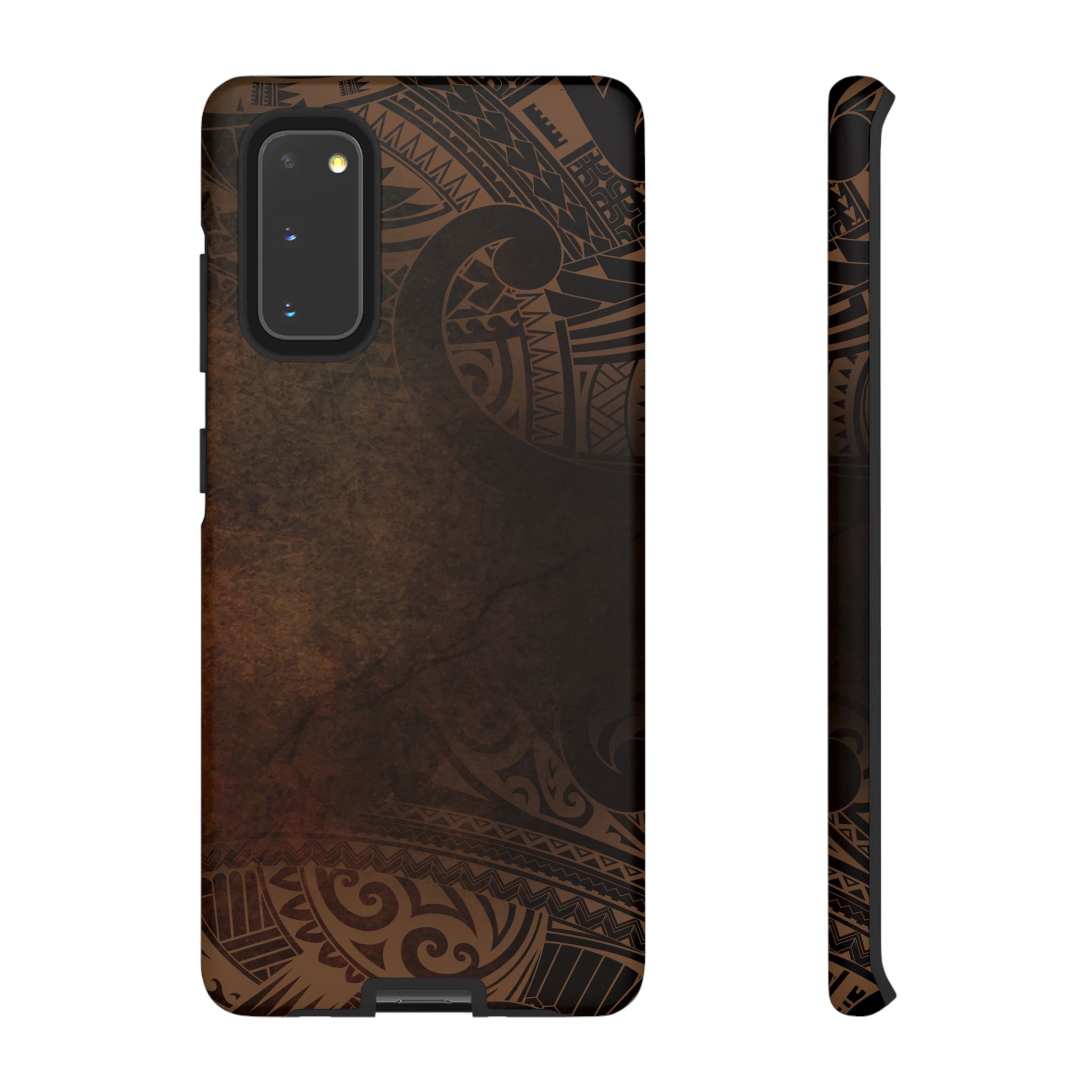 Aloha Aina Tough Samsung Galaxy Case Samsung Galaxy S20 Matte - Hawaiian Earth Tone Polynesian Tribal Design - The Local Banyan