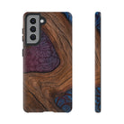 Rooted Tough Samsung Galaxy Case Samsung Galaxy S21 Matte - Hawaiian Koa Wood Island Strength Tribal Design - The Local Banyan
