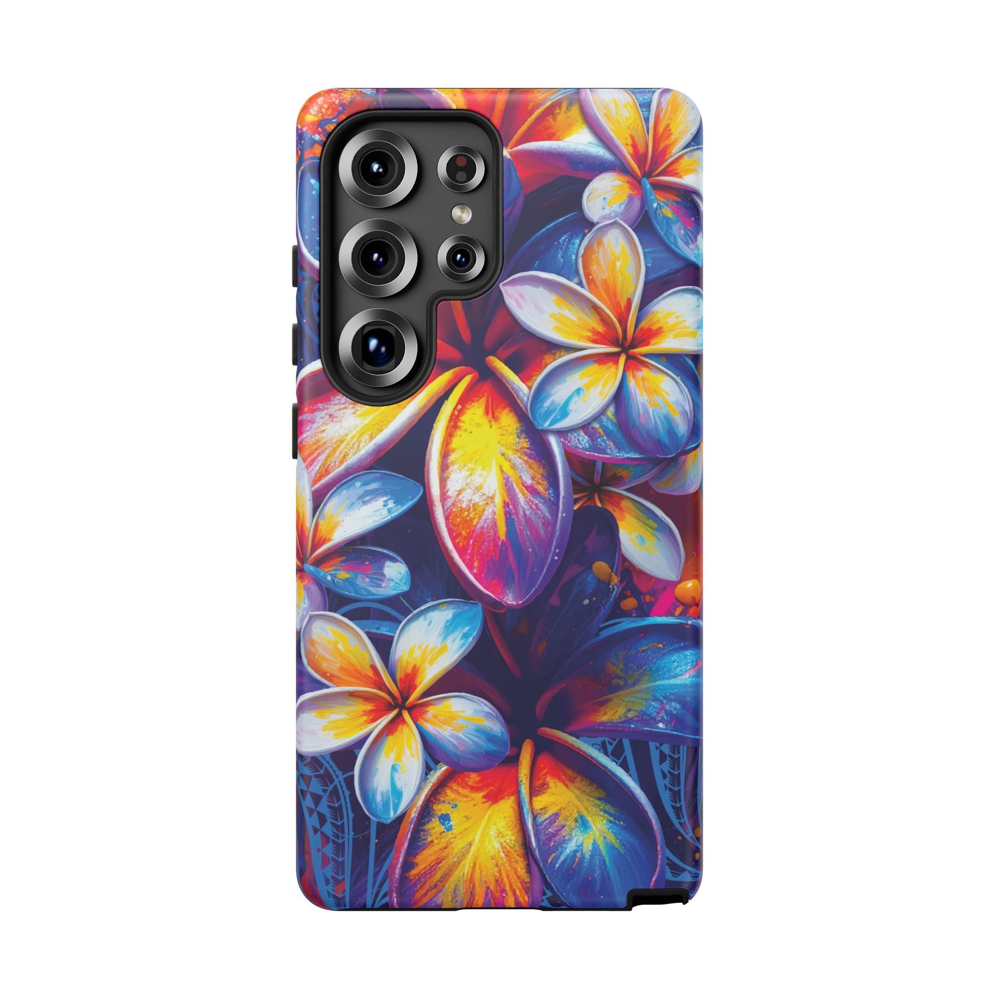 Sunset Ink Tough Samsung Galaxy Case Side View - Dual Layer Drop Protection Hawaiian Phone Case - The Local Banyan