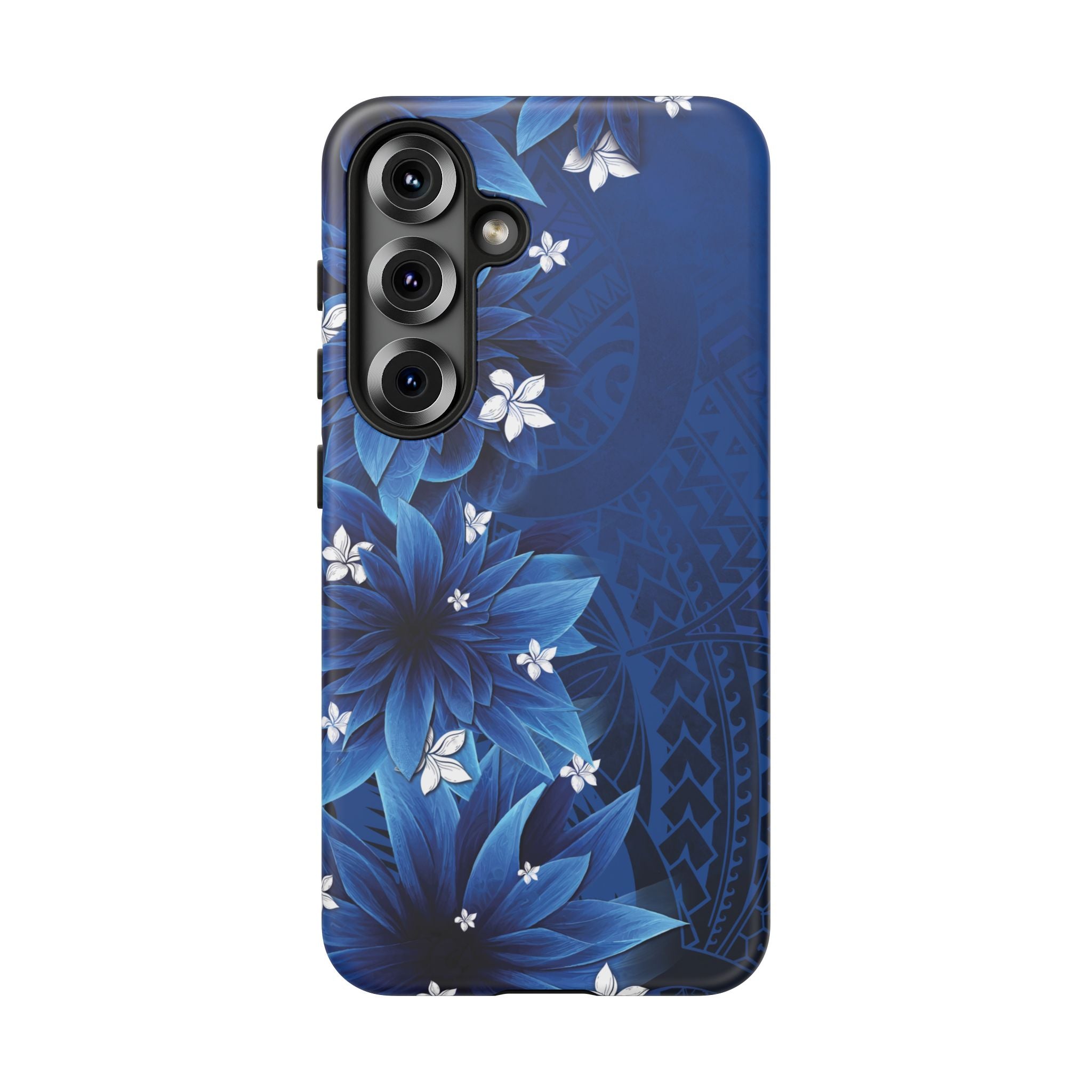 Hoku Pua Tough Samsung Galaxy Case Side View - Dual Layer Drop Protection Hawaiian Phone Case - The Local Banyan