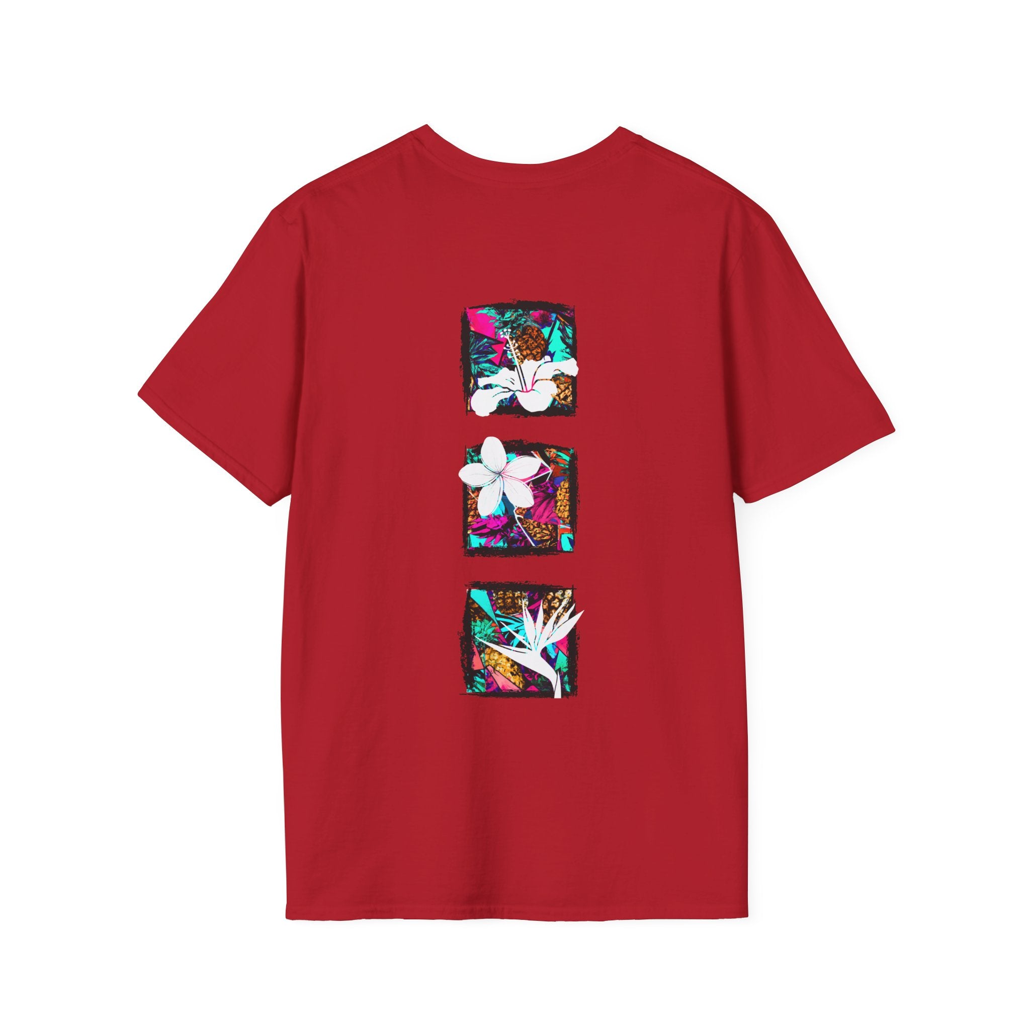 Pineapple Blossom Triad Soft Style Tee T-Shirt Cherry Red S
