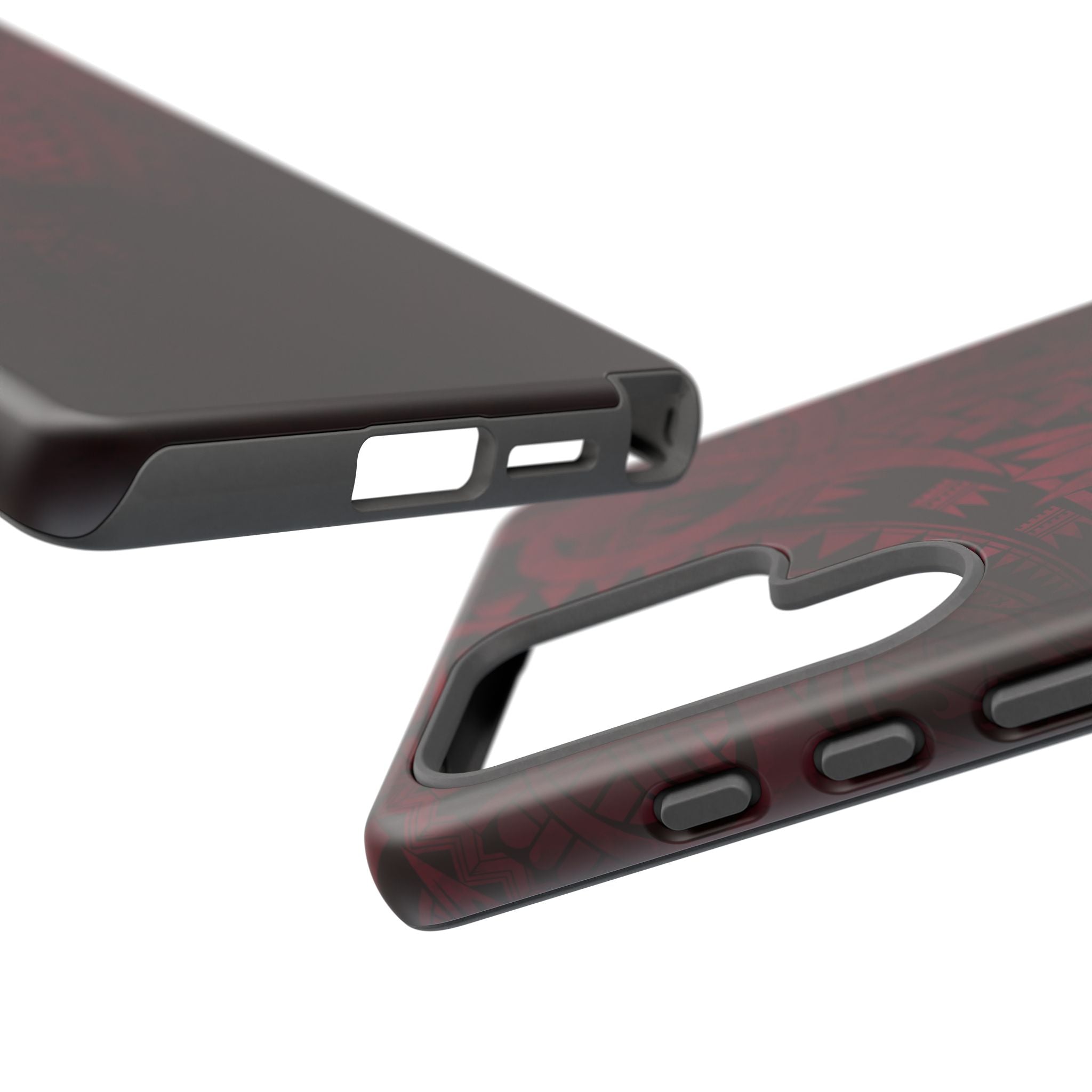 Eternal Ember Tough Samsung Galaxy Case Side View - Dual Layer Drop Protection Hawaiian Phone Case - The Local Banyan