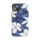 Eternal Blue Plumeria Magnetic Case for iPhone Phone Case The Local Banyan iPhone 14 Plus Matte