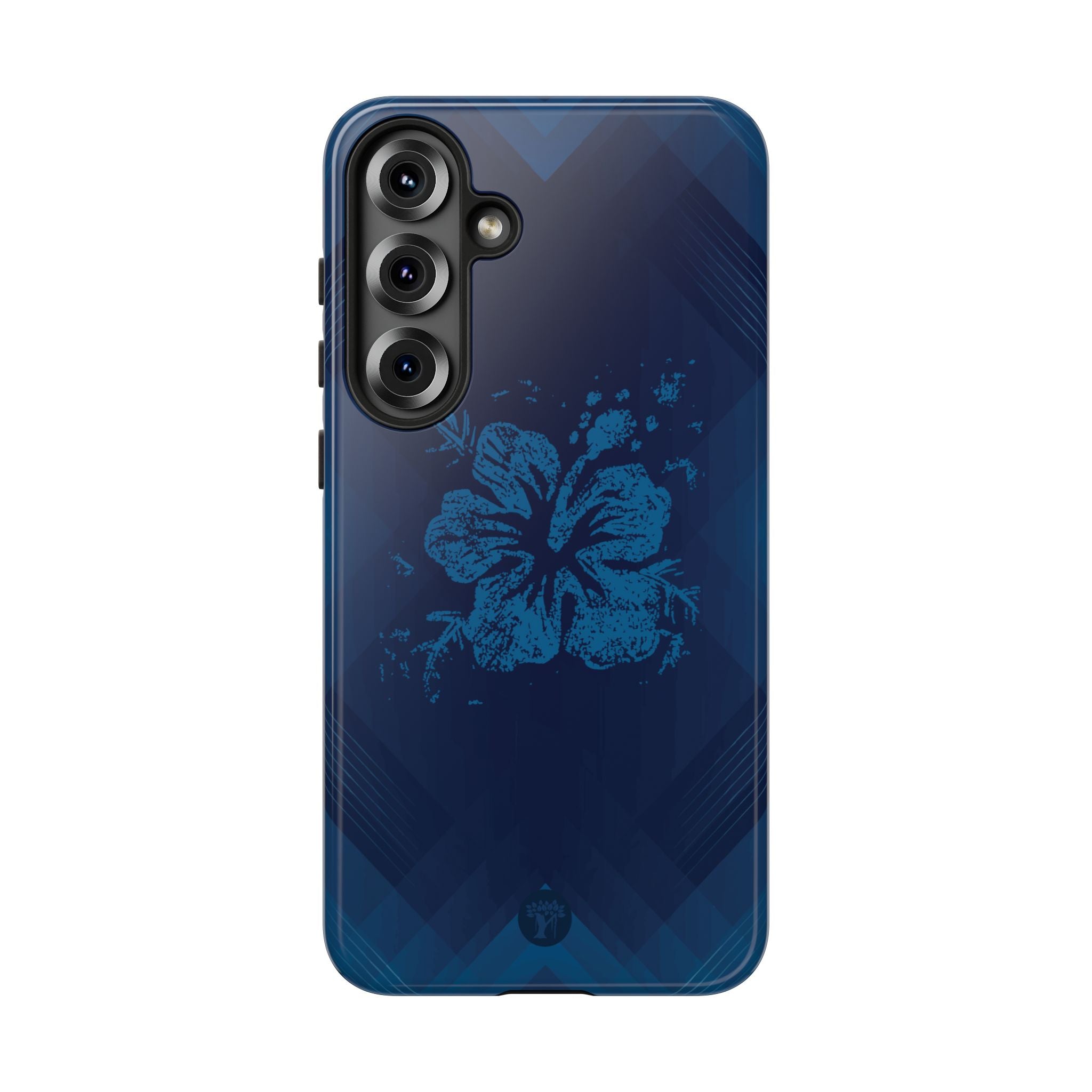Kikokiko Lehua Tough Samsung Galaxy Case Side View - Dual Layer Drop Protection Hawaiian Phone Case - The Local Banyan
