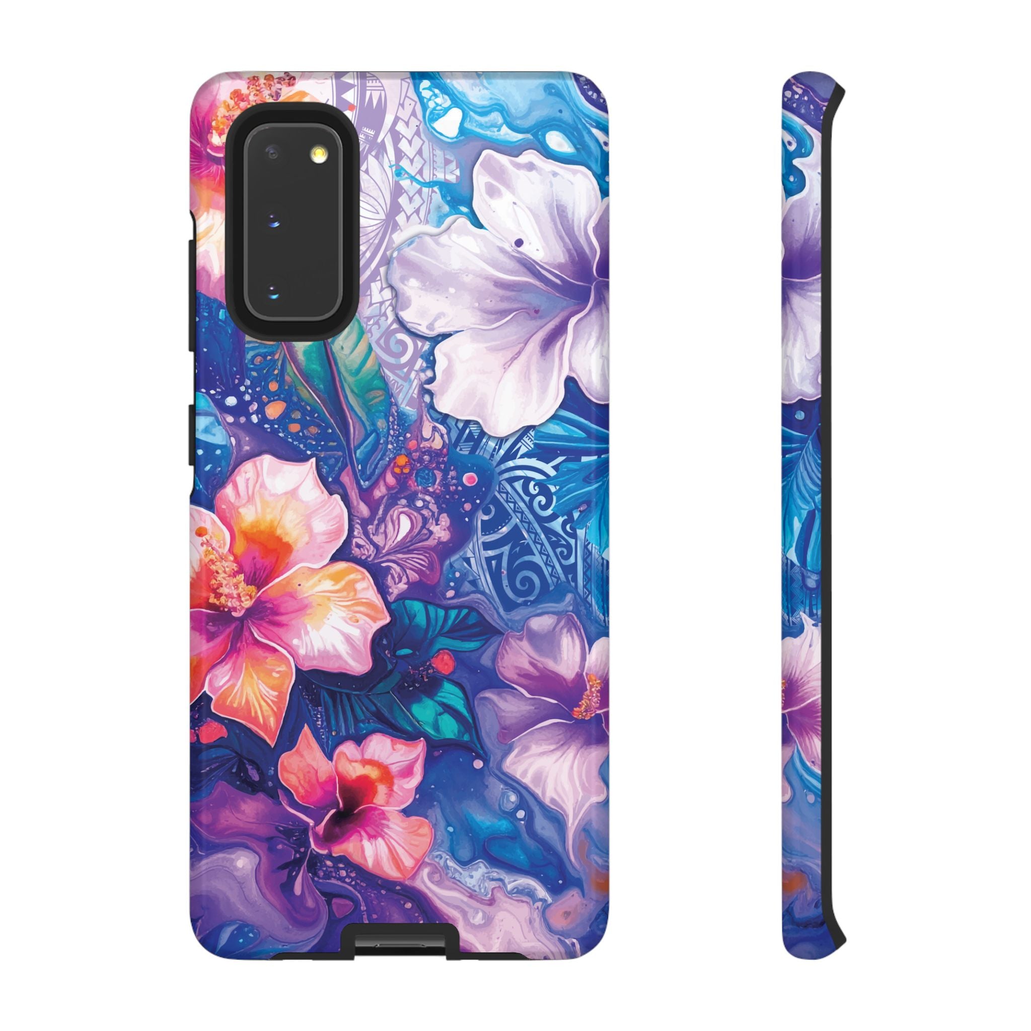 Aloha Wai Tough Samsung Galaxy Case Samsung Galaxy S20 Glossy - Hawaiian Aloha Tropical Floral Design - The Local Banyan