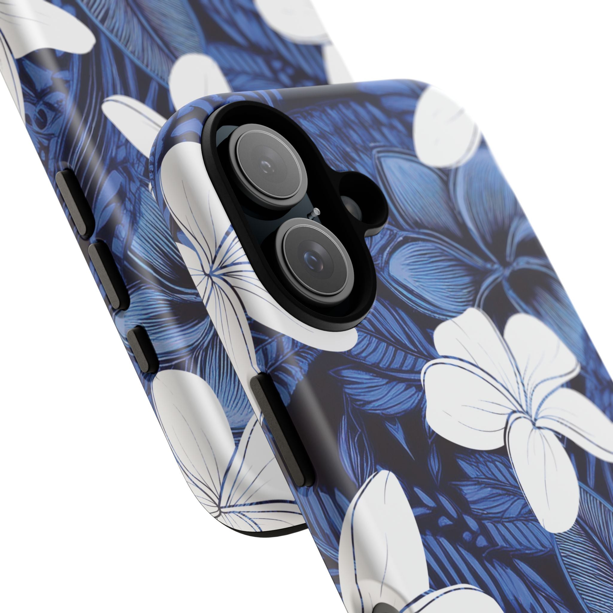 Eternal Blue Plumeria Tough Case for iPhone Phone Case The Local Banyan