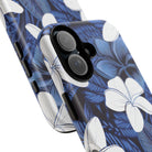 Eternal Blue Plumeria Tough Case for iPhone Phone Case The Local Banyan
