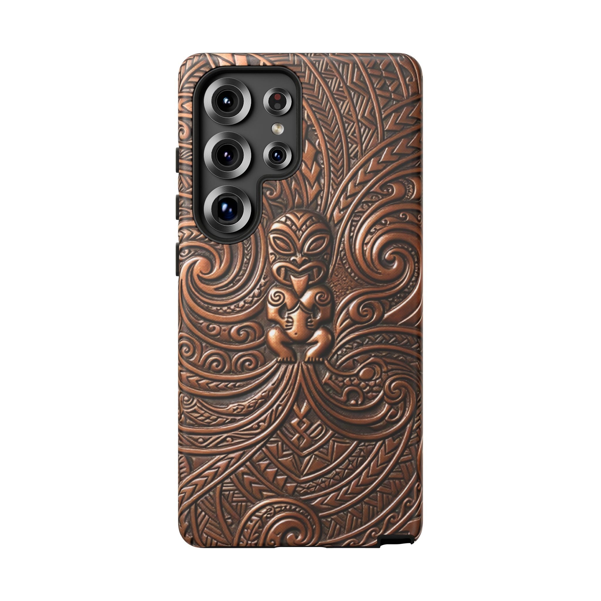 Paa Guardian Tough Samsung Galaxy Case Side View - Dual Layer Drop Protection Hawaiian Phone Case - The Local Banyan