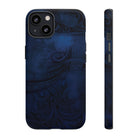 Midnight Essence Tough iPhone Case iPhone 13 Matte - Hawaiian Midnight Navy Polynesian Tribal Design - The Local Banyan
