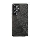 Tribal Guardian Tough Samsung Galaxy Case Side View - Dual Layer Drop Protection Hawaiian Phone Case - The Local Banyan