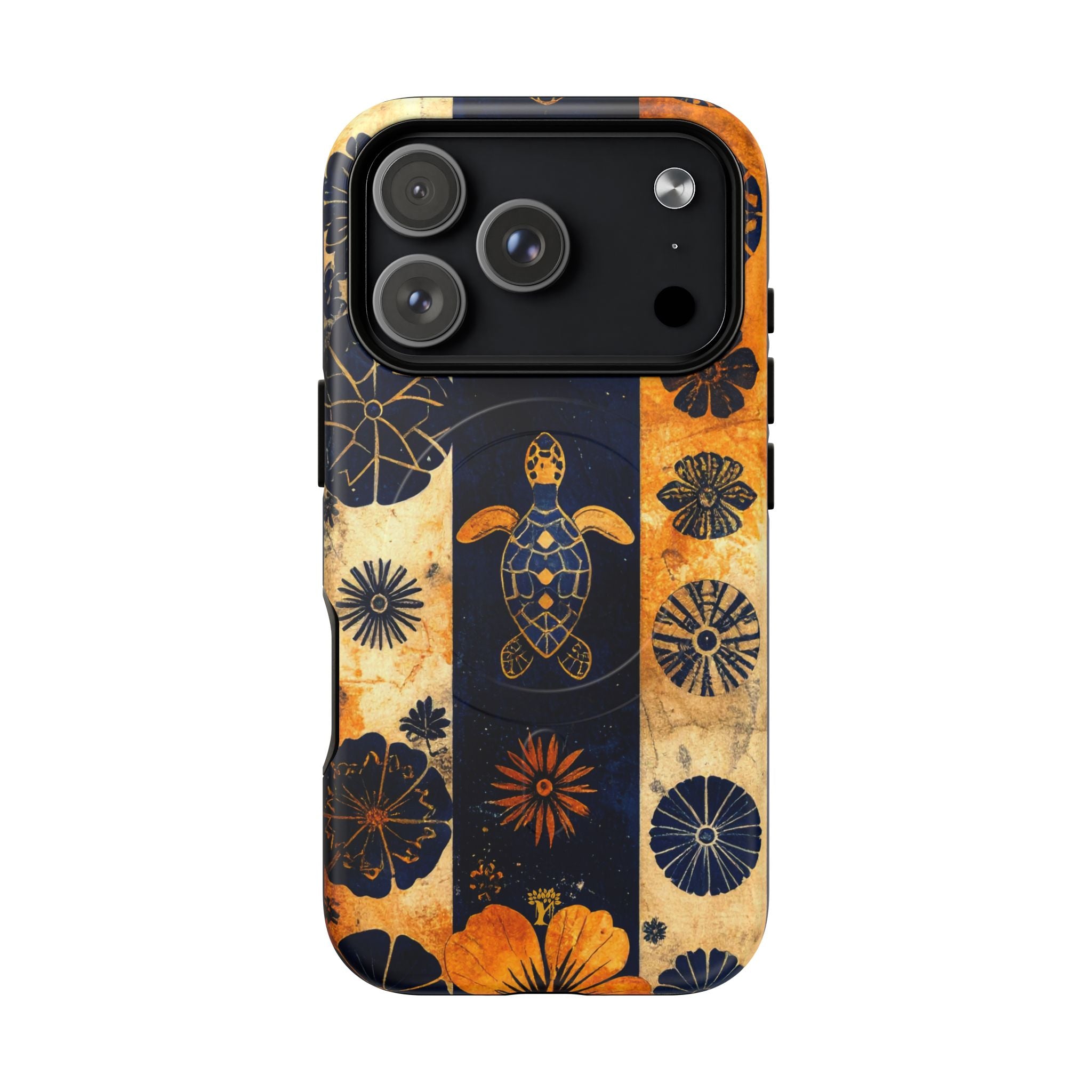 Tapa Pua Lehua Honu Magnetic Case for iPhone iPhone 18 Pro Matte The Local Banyan