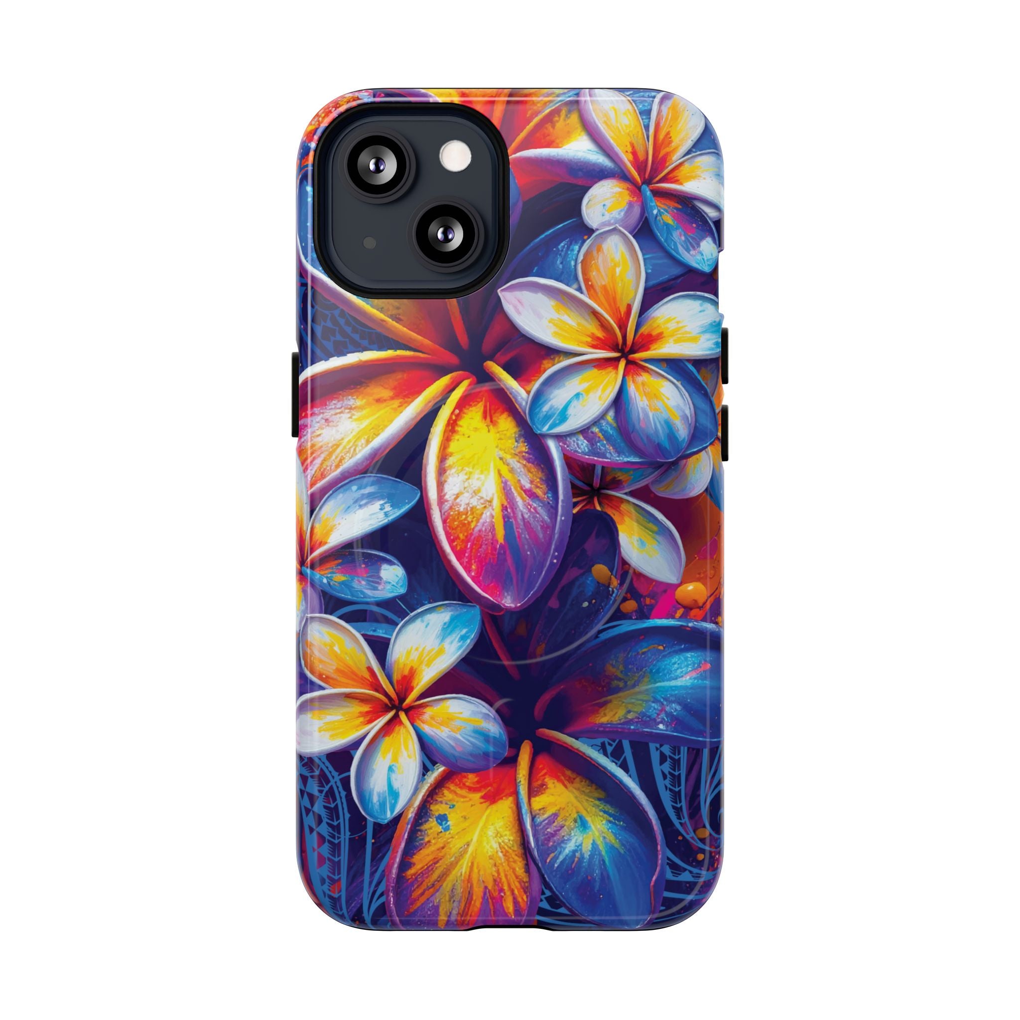 Sunset Ink MagSafe iPhone Case Side View - Dual Layer Drop Protection Hawaiian Phone Case - The Local Banyan