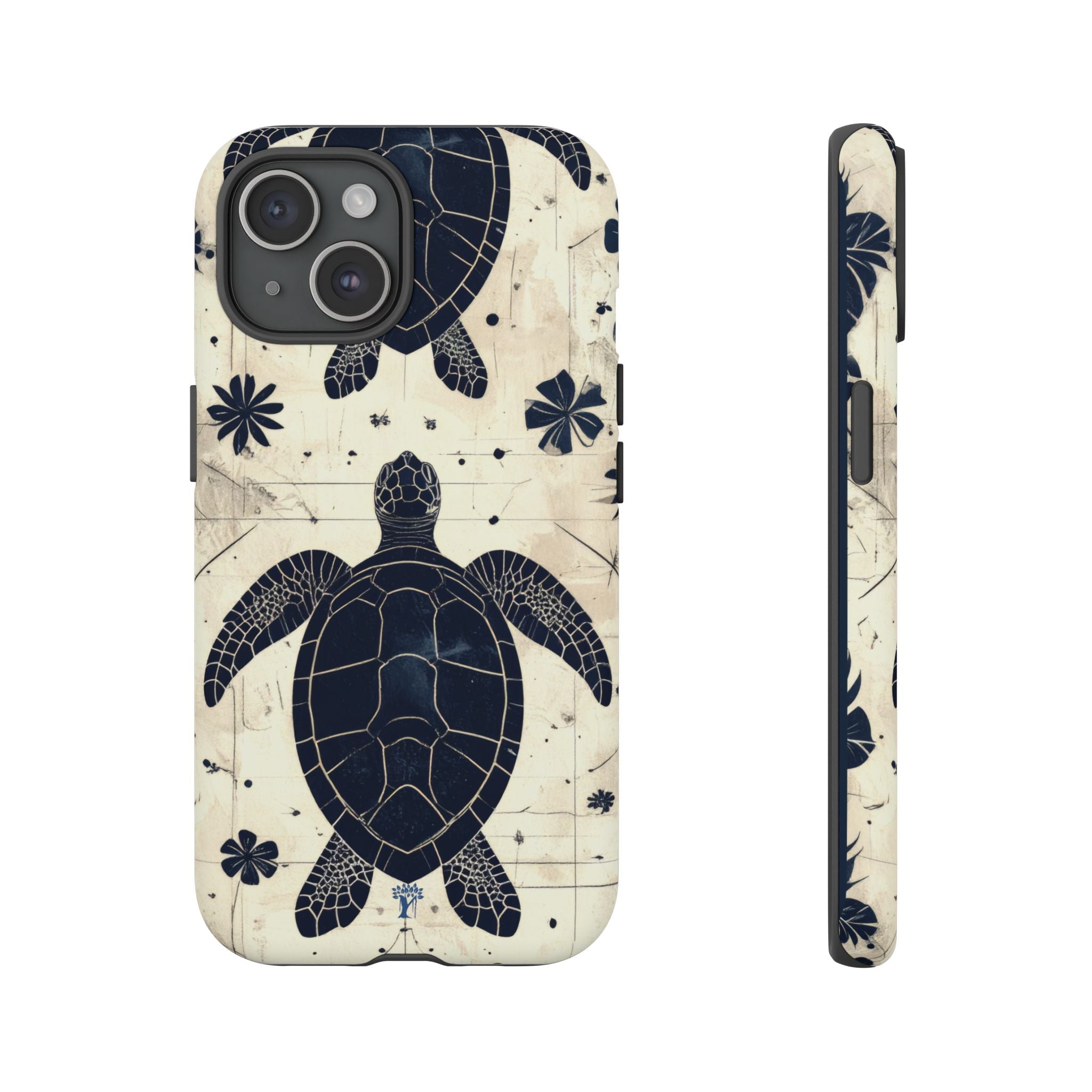 Tapa Keʻa Honu Tough Case for iPhone iPhone 15 Matte The Local Banyan