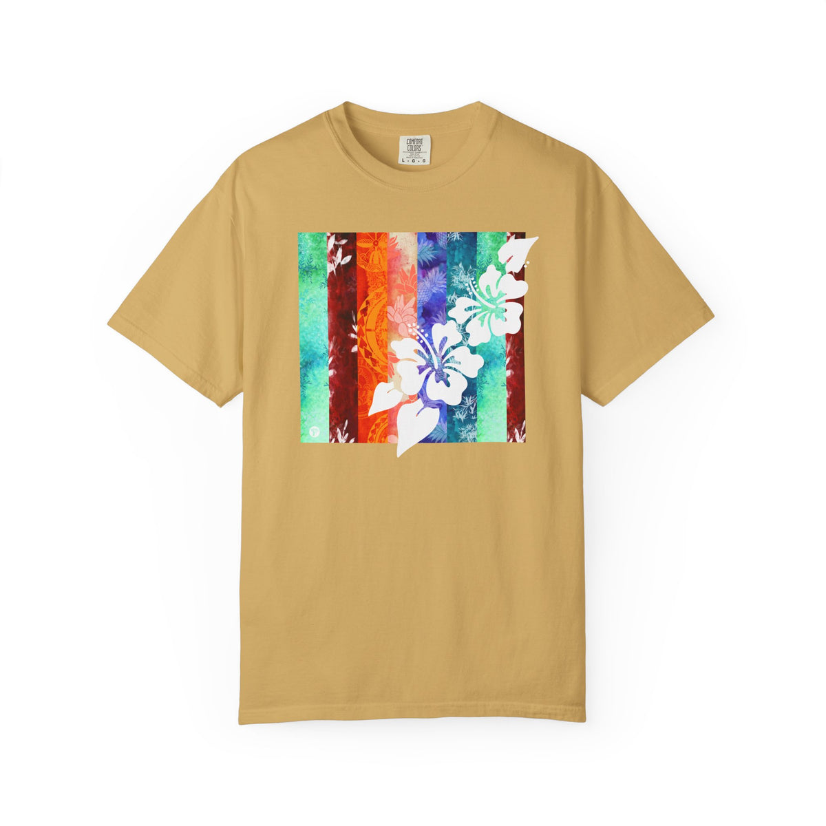 Tropical Vibes Soft Style Tee Mustard S The Local Banyan