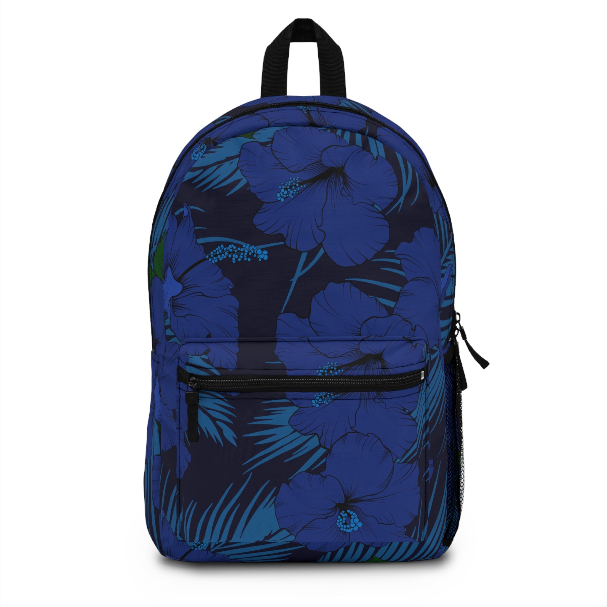 Deep Blue Hibiscus Lightweight Backpack Backpack The Local Banyan One size