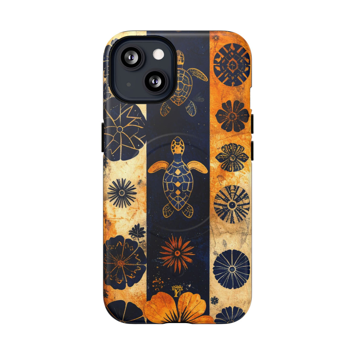 Tapa Pua Lehua Honu Magnetic Case for iPhone iPhone 13 Matte The Local Banyan