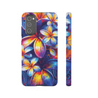 Sunset Ink Tough Samsung Galaxy Case Samsung Galaxy S20 FE Matte - Hawaiian Plumeria Street Art Graffiti Tropical Design - The Local Banyan