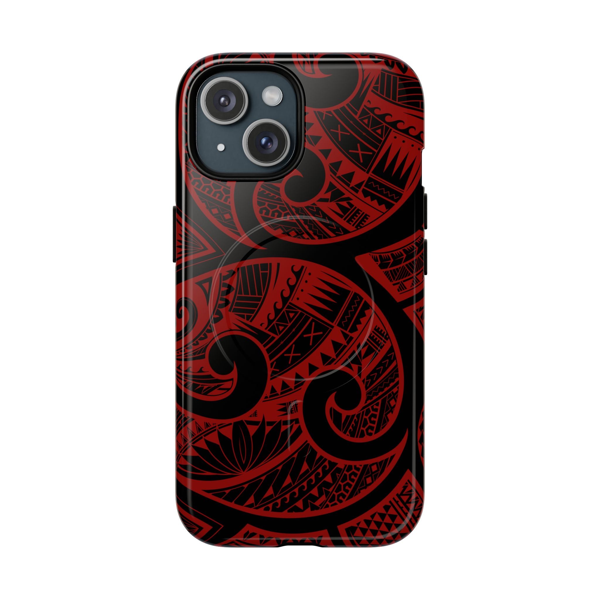 Island Tribal Magnetic Case for iPhone Phone Case The Local Banyan iPhone 15 Glossy