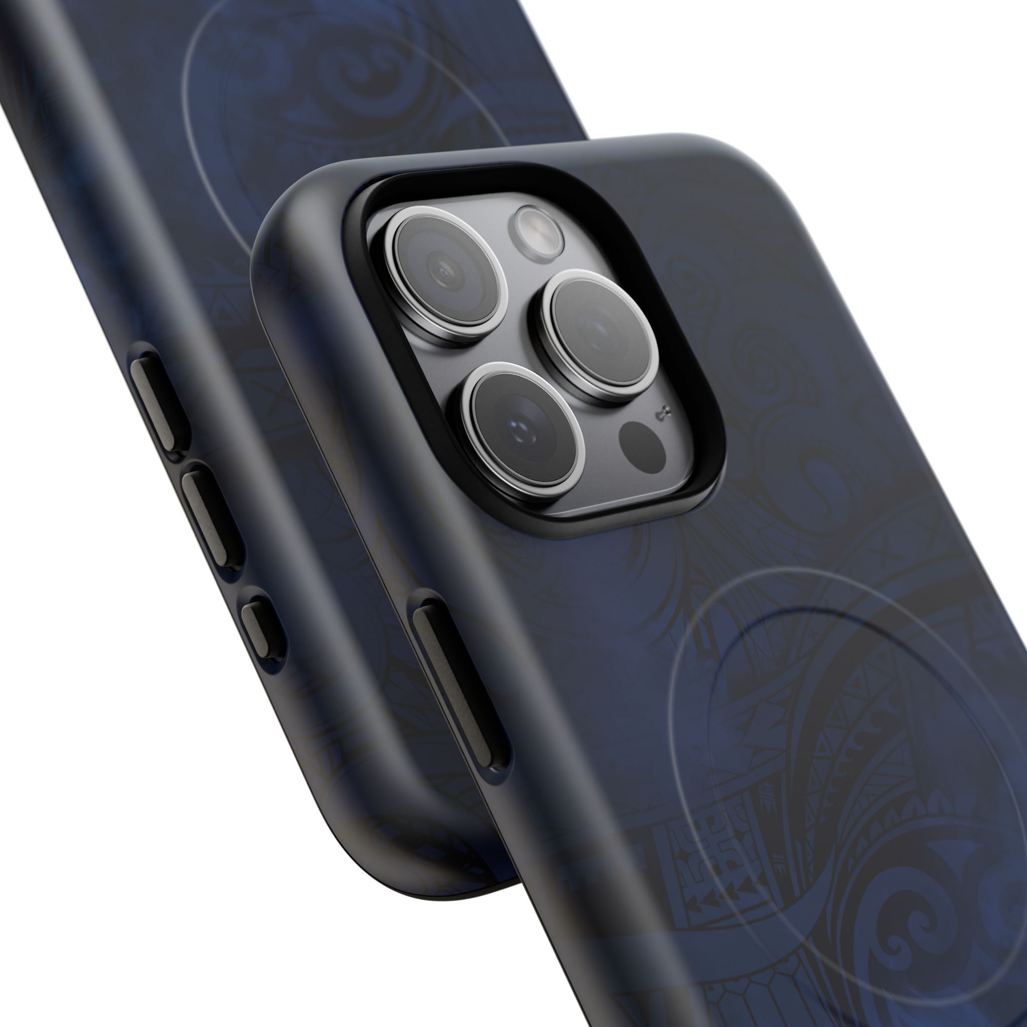 Midnight Essence MagSafe iPhone Case Side View - Dual Layer Drop Protection Hawaiian Phone Case - The Local Banyan