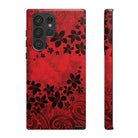Keahi Pua Tough Samsung Galaxy Case Side View - Dual Layer Drop Protection Hawaiian Phone Case - The Local Banyan