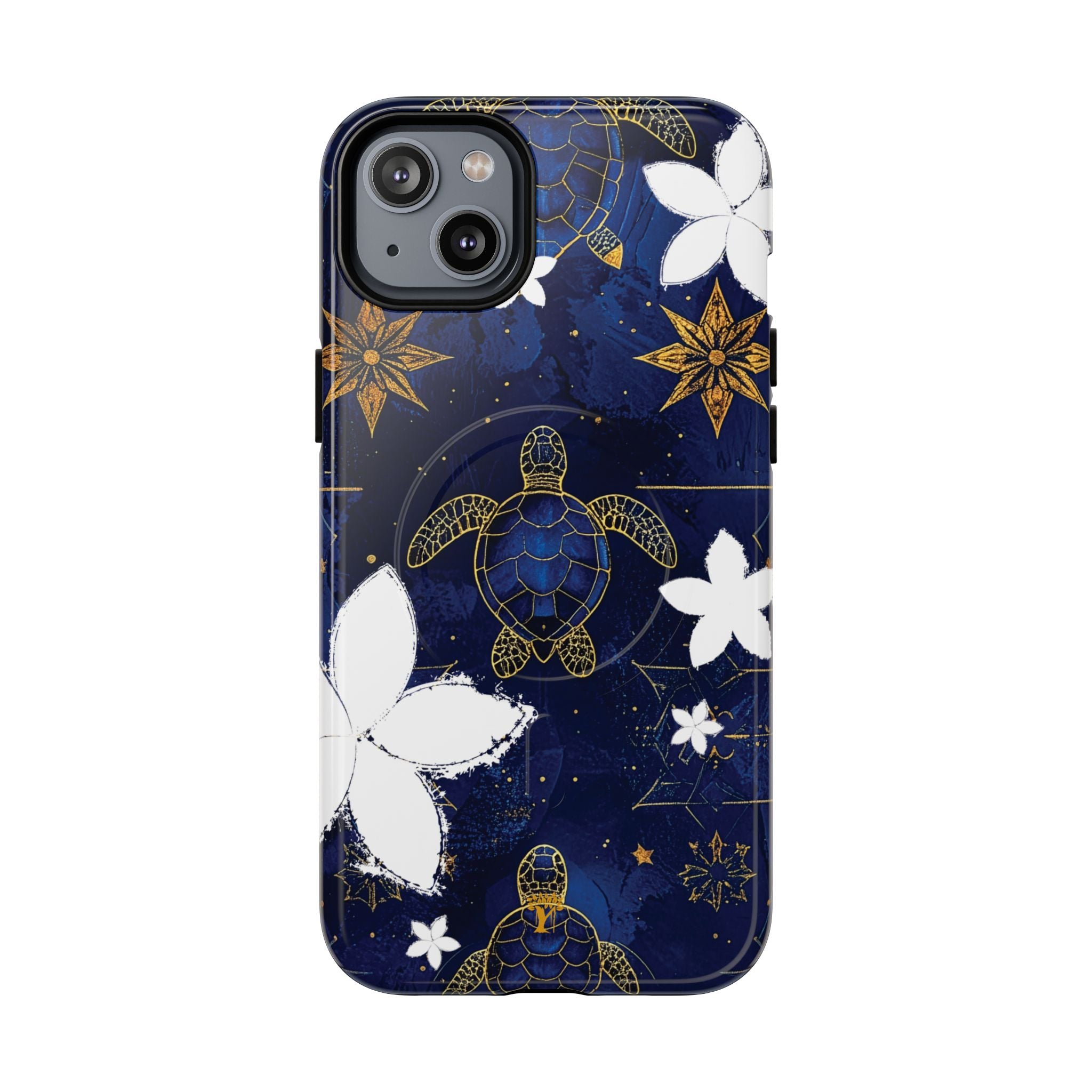 Tapa Hoku Honu Magnetic Case for iPhone iPhone 14 Plus Glossy The Local Banyan
