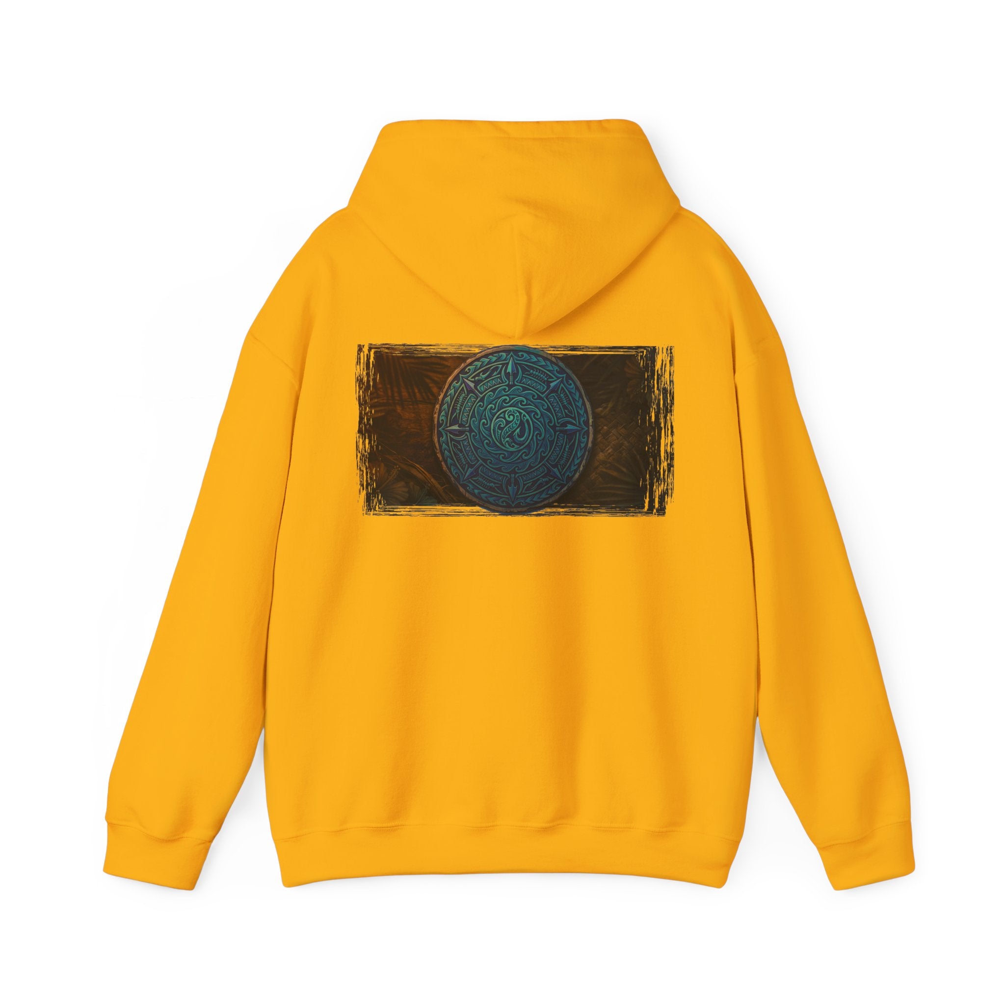 Makau Mana Heavy Blended Hooded Sweatshirt Gold S The Local Banyan
