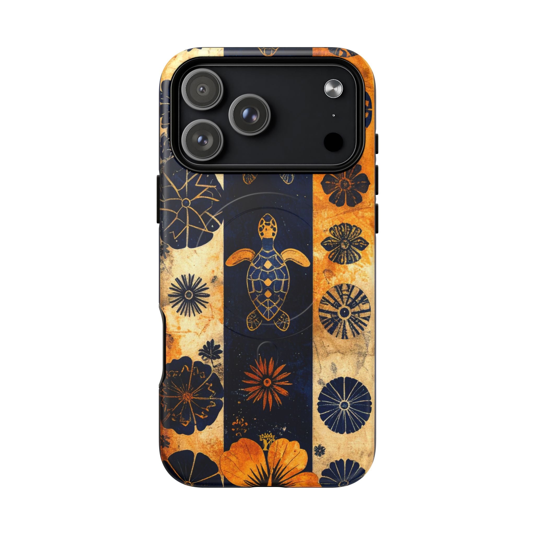 Tapa Pua Lehua Honu Magnetic Case for iPhone iPhone 17 Pro Max Matte The Local Banyan