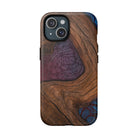 Rooted MagSafe iPhone Case iPhone 15 Matte - Hawaiian Koa Wood Island Strength Tribal Design - The Local Banyan