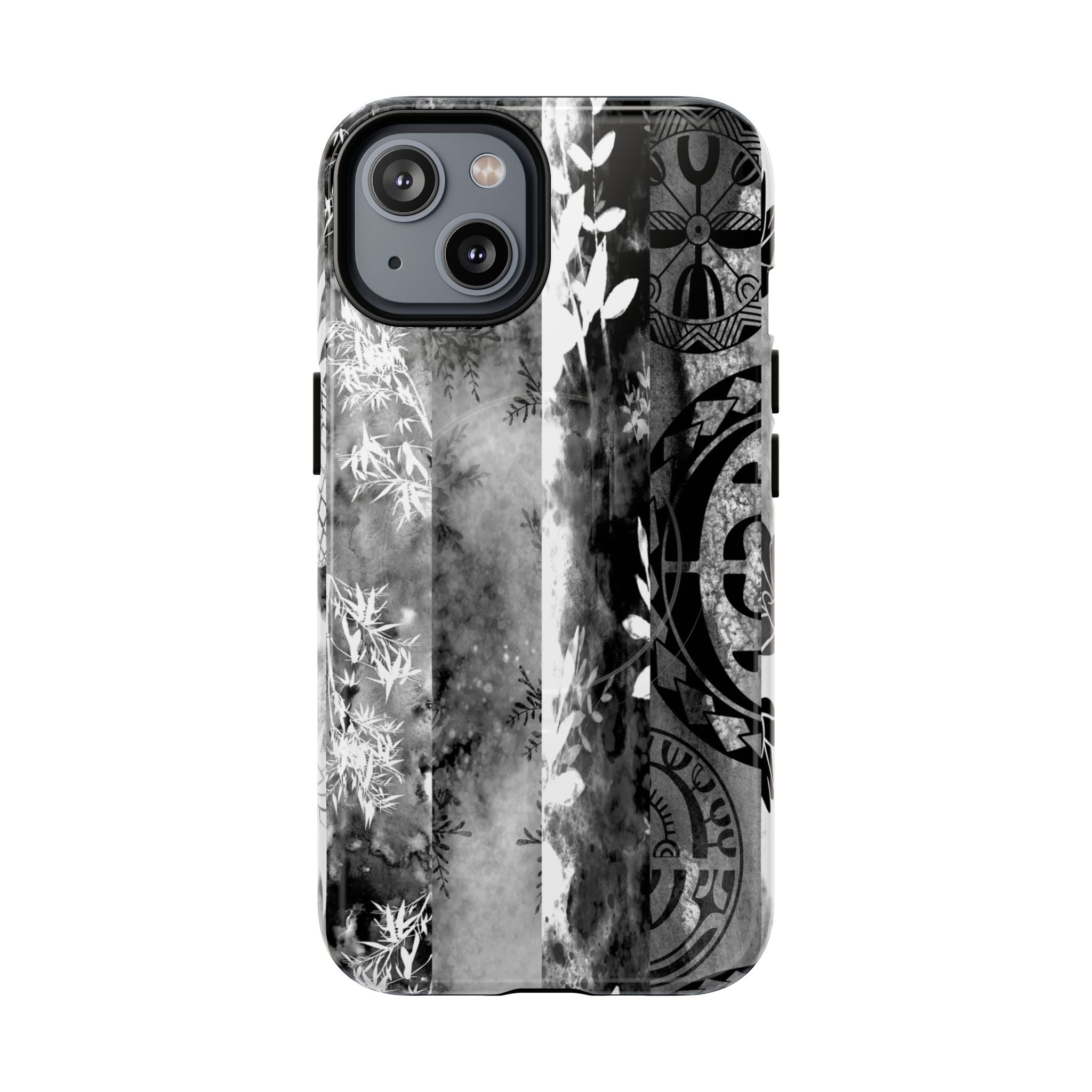 Monochrome Oasis Magnetic Case for iPhone Phone Case The Local Banyan iPhone 14 Glossy
