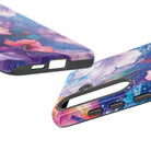 Woman holding Aloha Wai Tough Samsung Galaxy Case - Hawaiian Aloha Tropical Floral Design - The Local Banyan