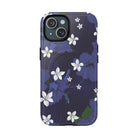 Vintage Blue Magnetic Tough Case for iPhone Phone Case The Local Banyan iPhone 15 Glossy