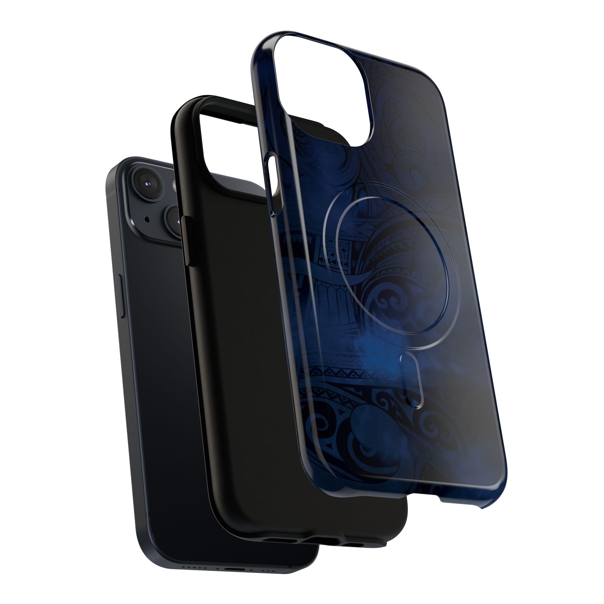 Midnight Essence MagSafe iPhone Case Side View - Dual Layer Drop Protection Hawaiian Phone Case - The Local Banyan