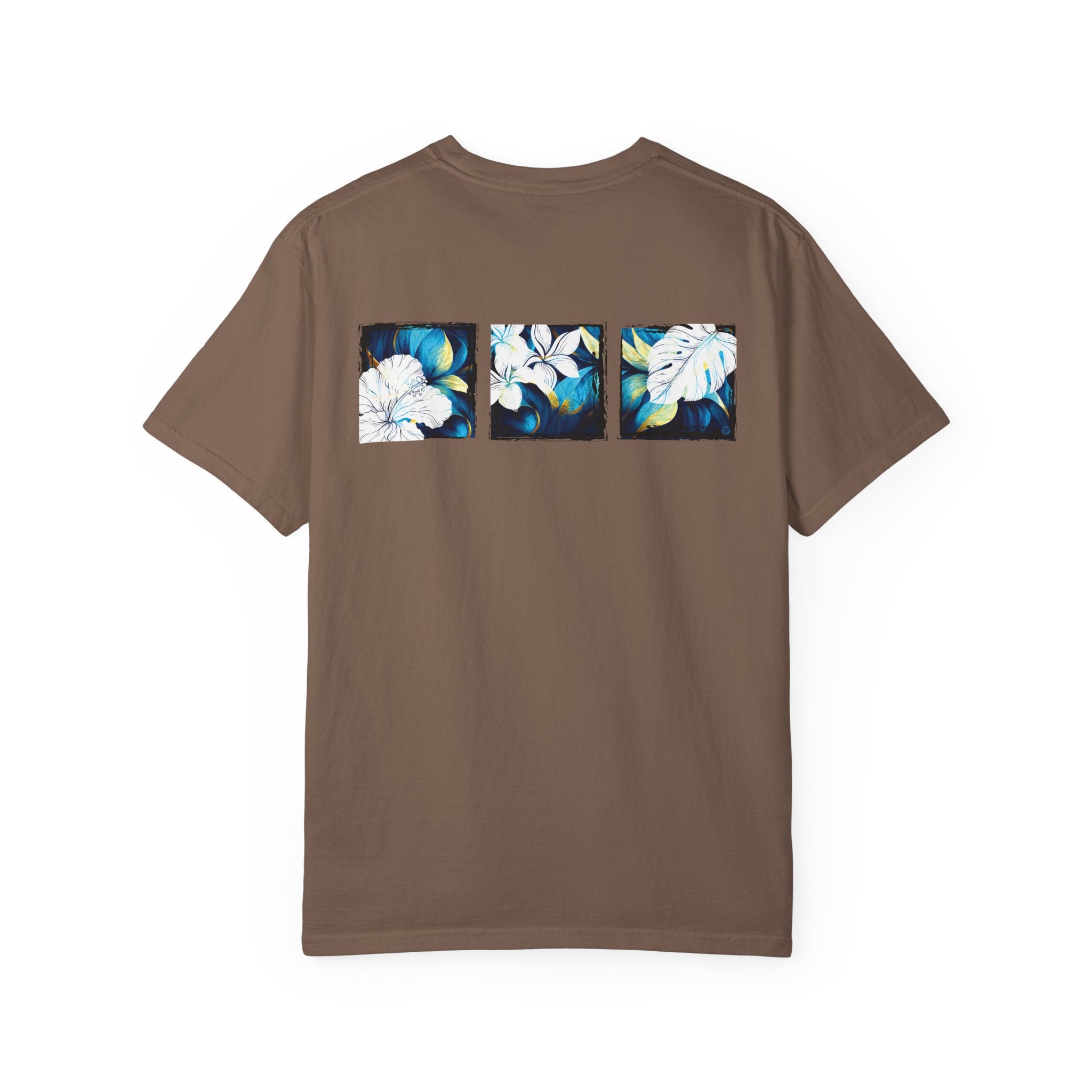 Coastal Bloom Garment Dyed Tee Red S The Local Banyan