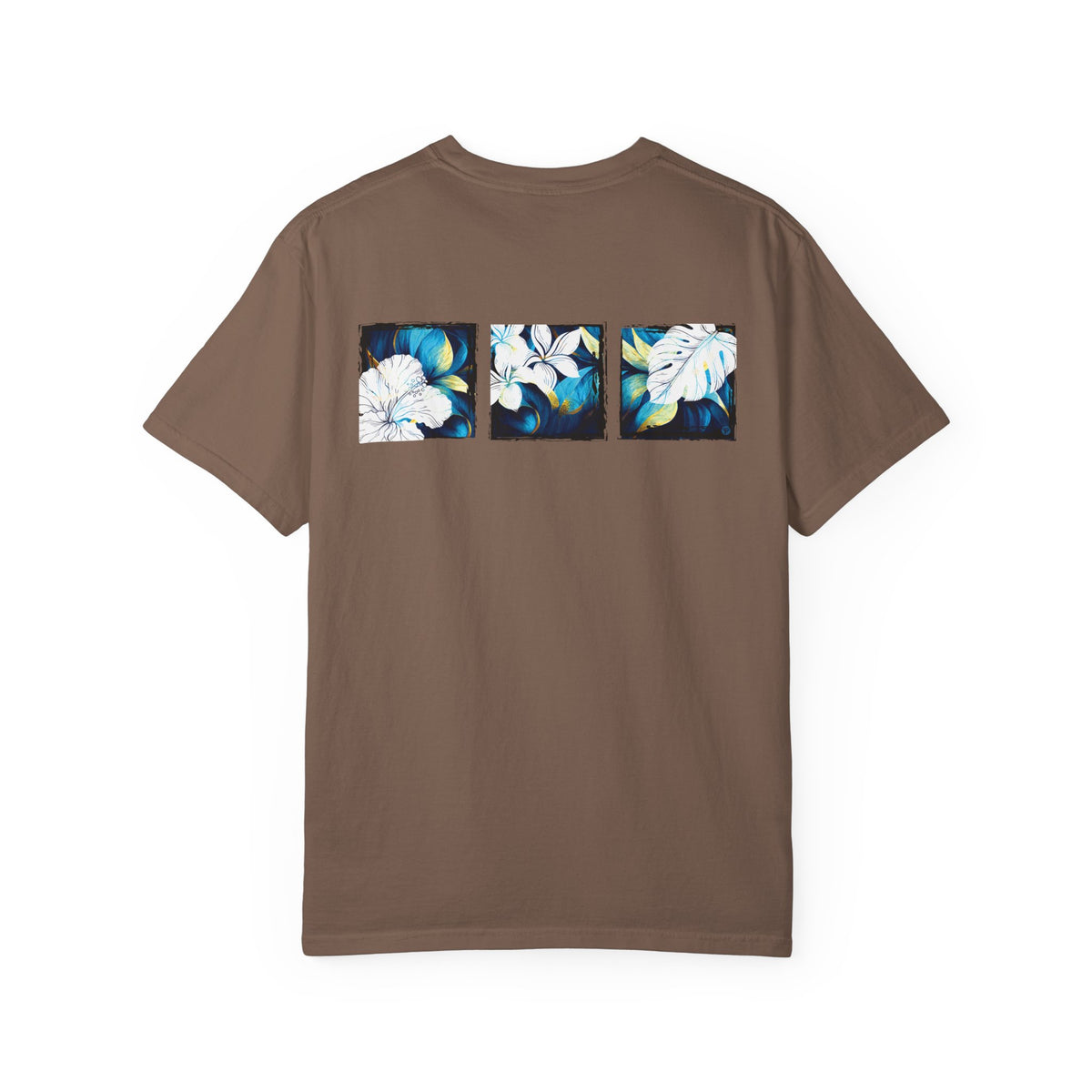 Coastal Bloom Garment Dyed Tee Red S The Local Banyan