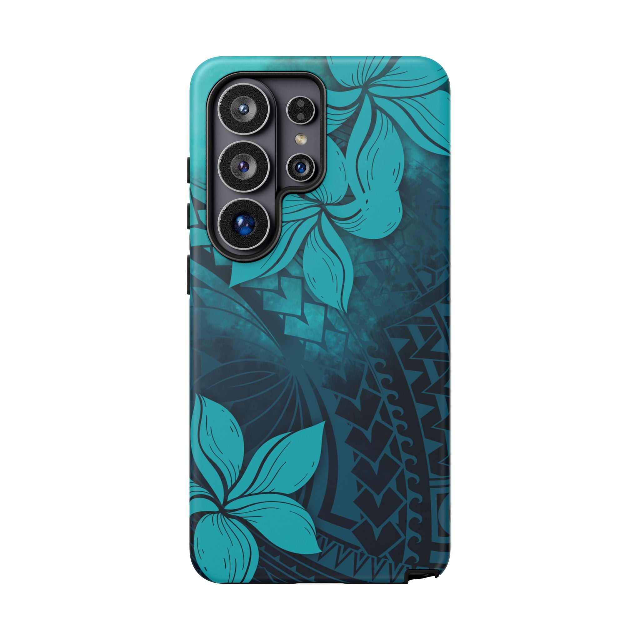 Moana Bloom Tough Samsung Galaxy Case Side View - Dual Layer Drop Protection Hawaiian Phone Case - The Local Banyan