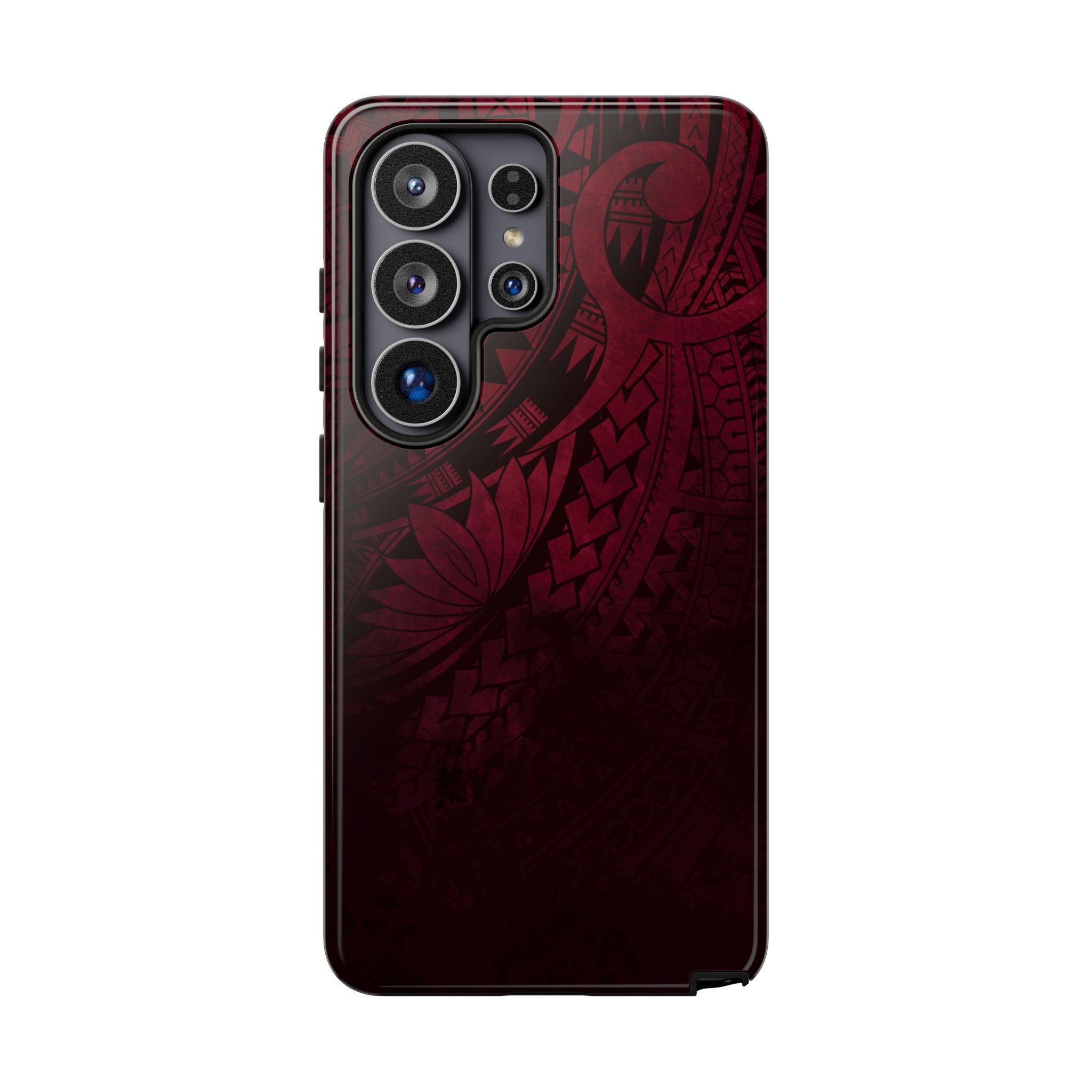 Eternal Ember Tough Samsung Galaxy Case Samsung Galaxy S26 Ultra Glossy - Hawaiian Red Tribal Polynesian Design - The Local Banyan