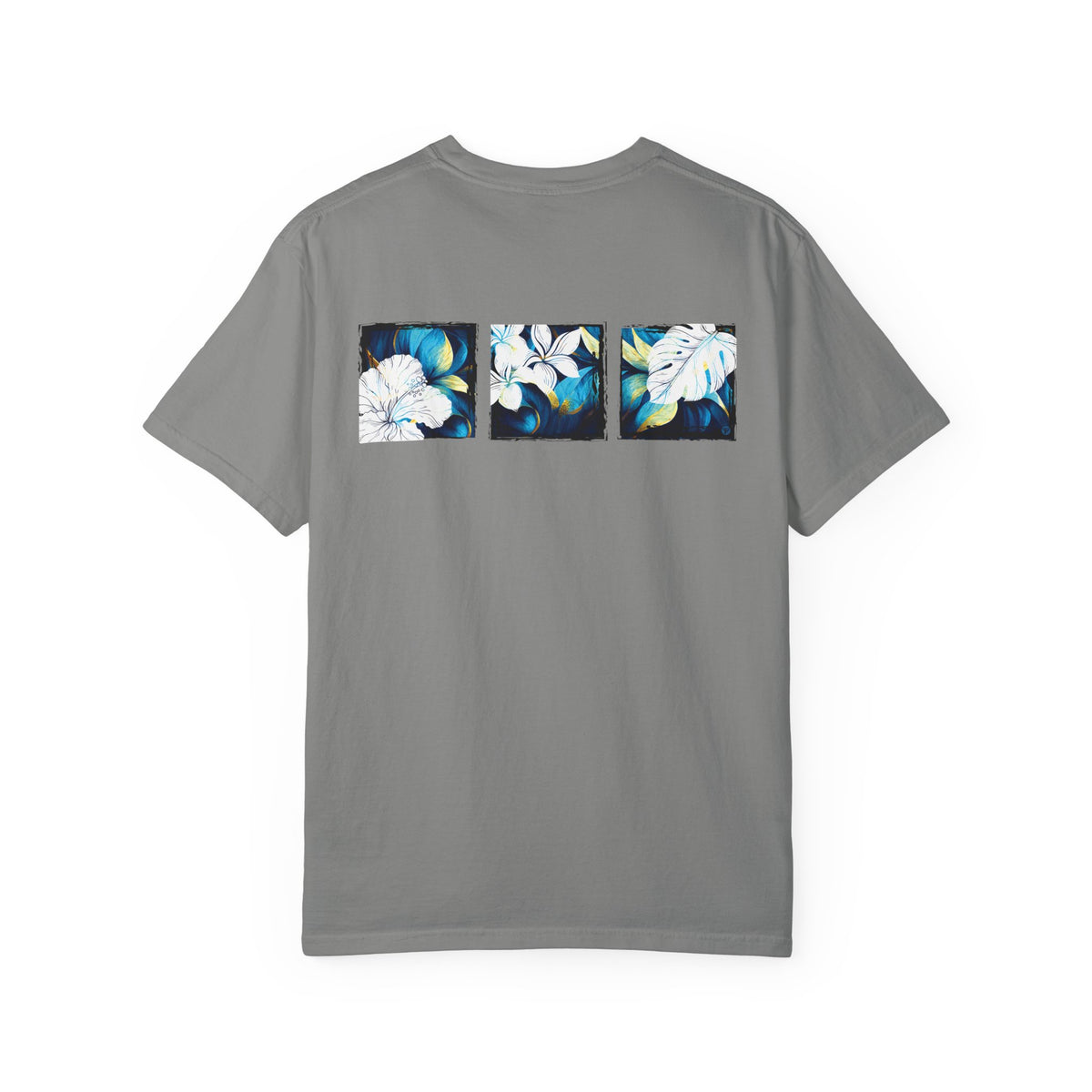 Coastal Bloom Garment Dyed Tee Red S The Local Banyan