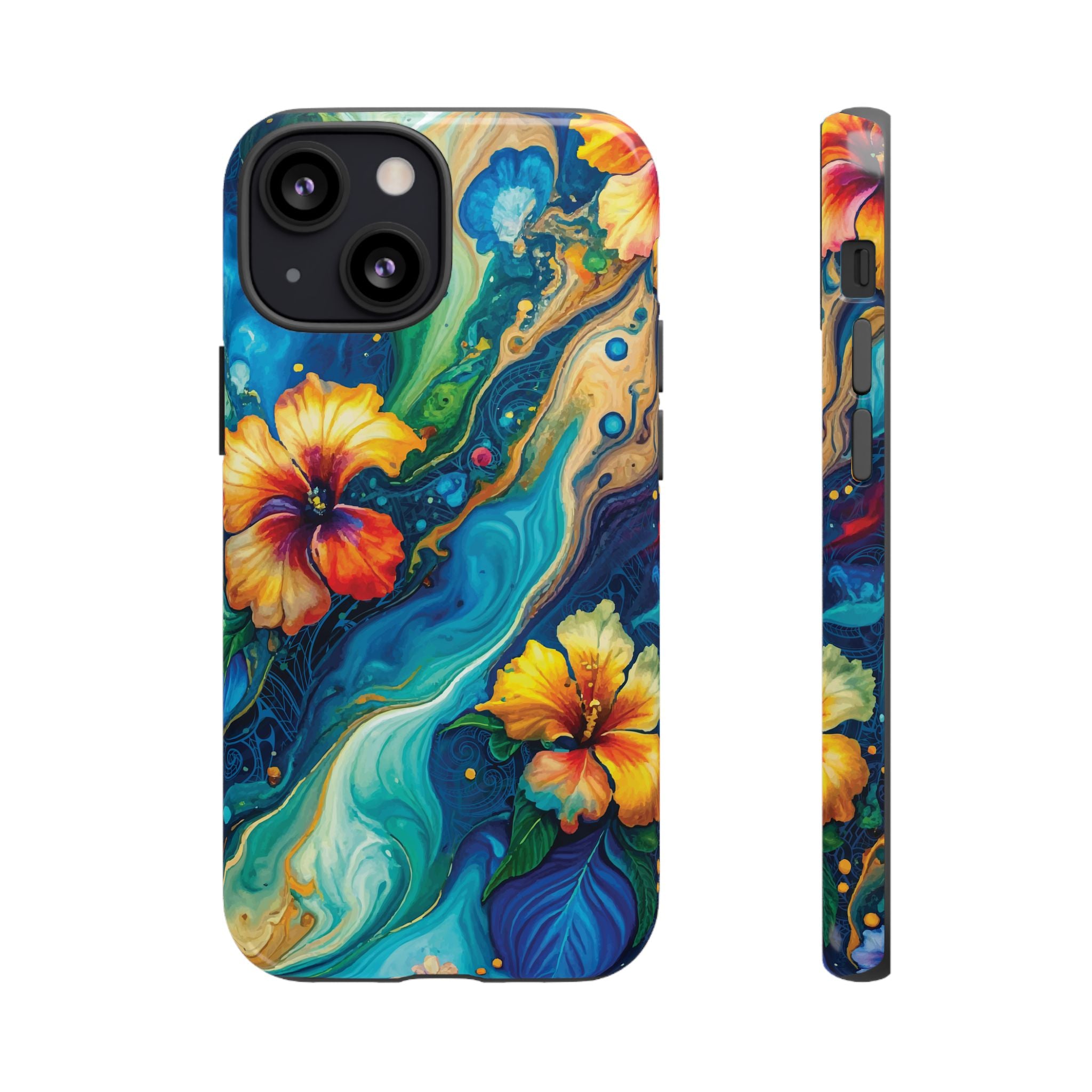 Aloalo Drift Tough Case for iPhone Phone Case The Local Banyan iPhone 13 Mini Glossy