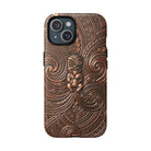 Paa Guardian MagSafe iPhone Case iPhone 15 Matte - Hawaiian Copper Carved Tiki Polynesian Design - The Local Banyan