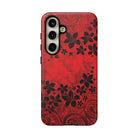 Keahi Pua Tough Samsung Galaxy Case Side View - Dual Layer Drop Protection Hawaiian Phone Case - The Local Banyan