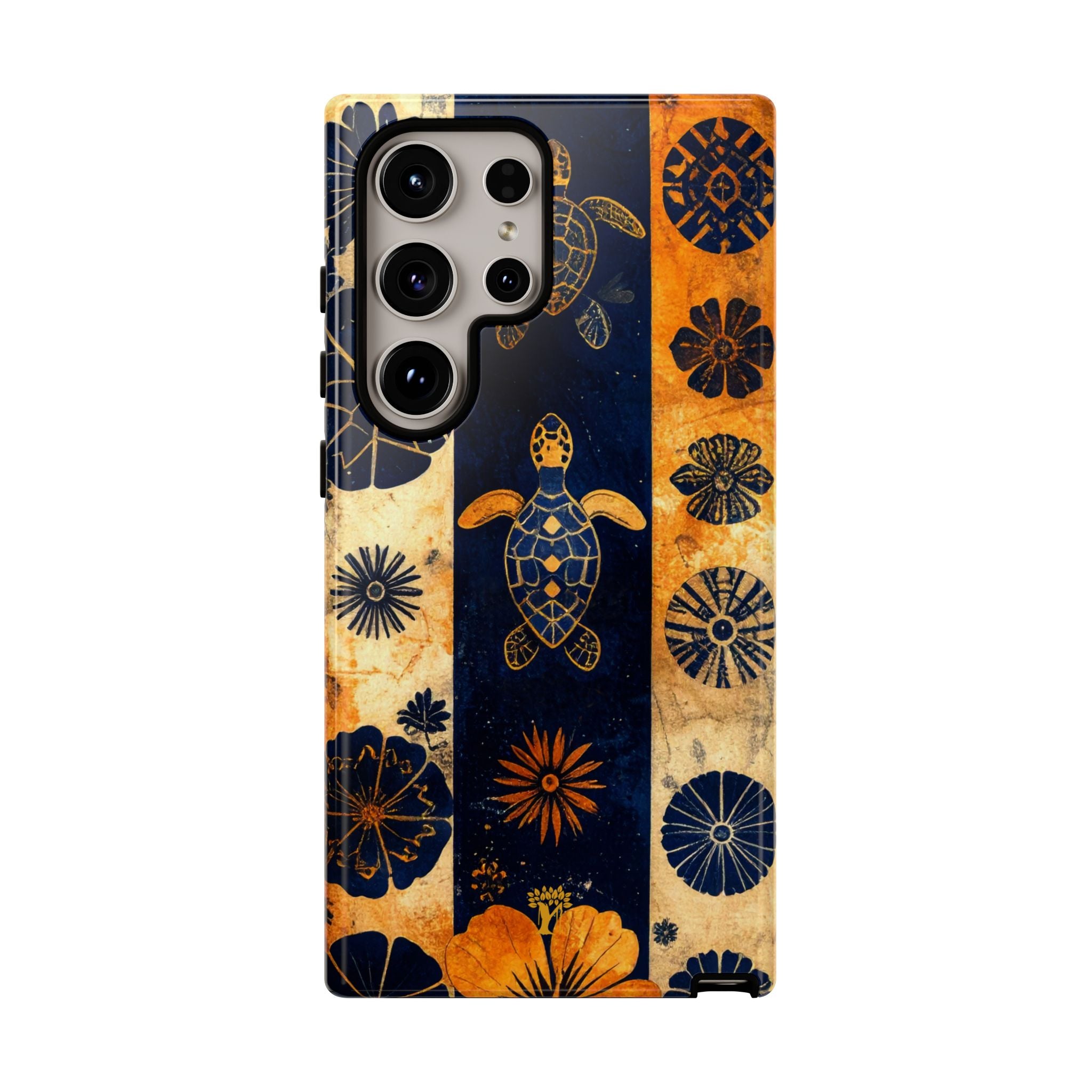 Tapa Pua Lehua Honu Tough Case for Samsung Galaxy Samsung Galaxy S24 Ultra Glossy The Local Banyan