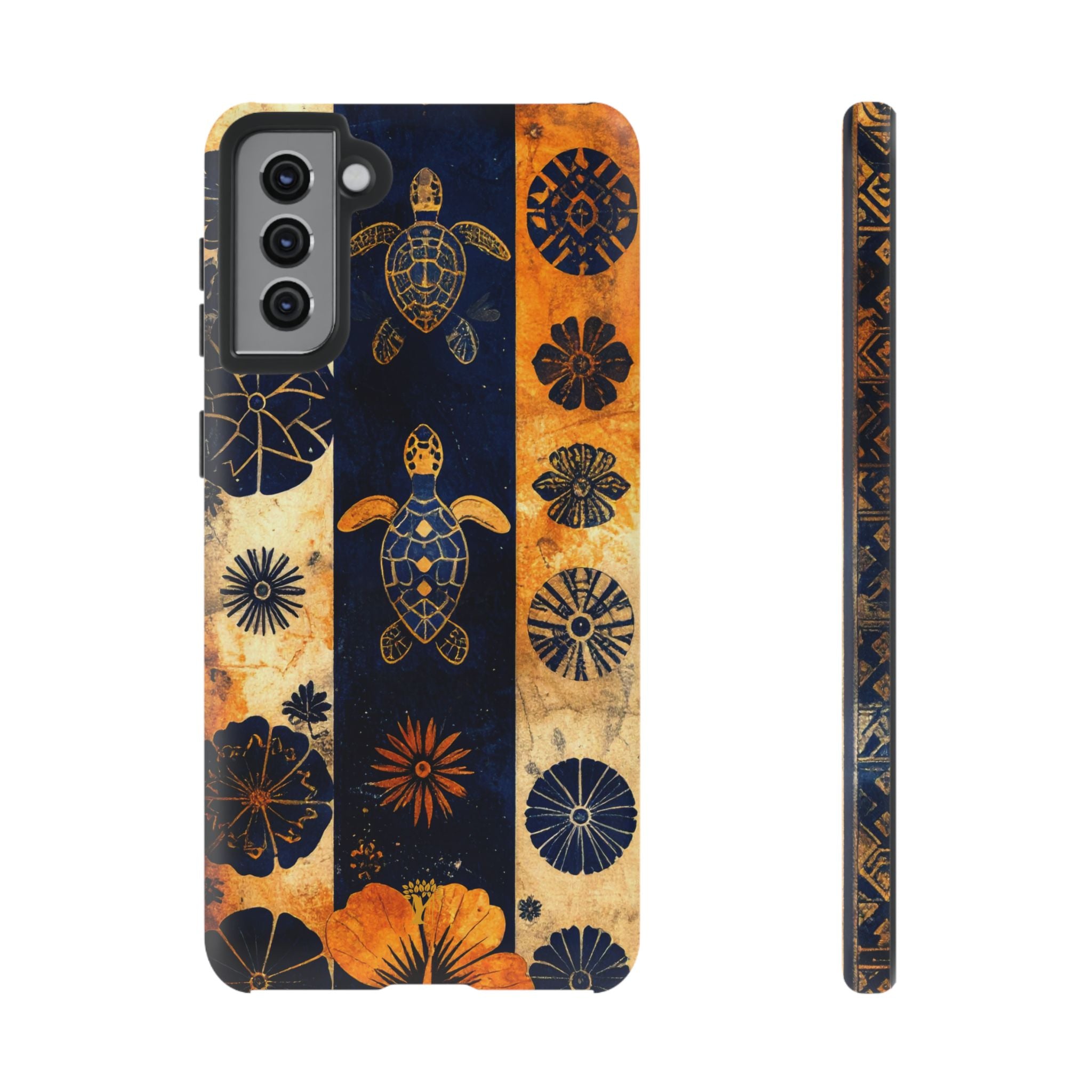 Tapa Pua Lehua Honu Tough Case for Samsung Galaxy Samsung Galaxy S21 Plus Matte The Local Banyan