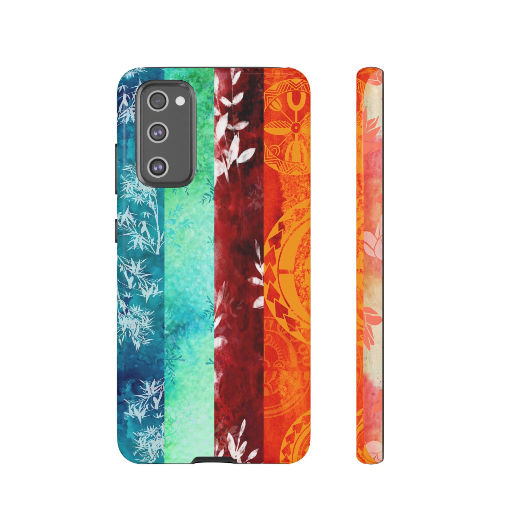 Island Vibes Tough Samsung Galaxy Case Samsung Galaxy S20 FE Glossy - Hawaiian Colorful Tropical Floral Design - The Local Banyan