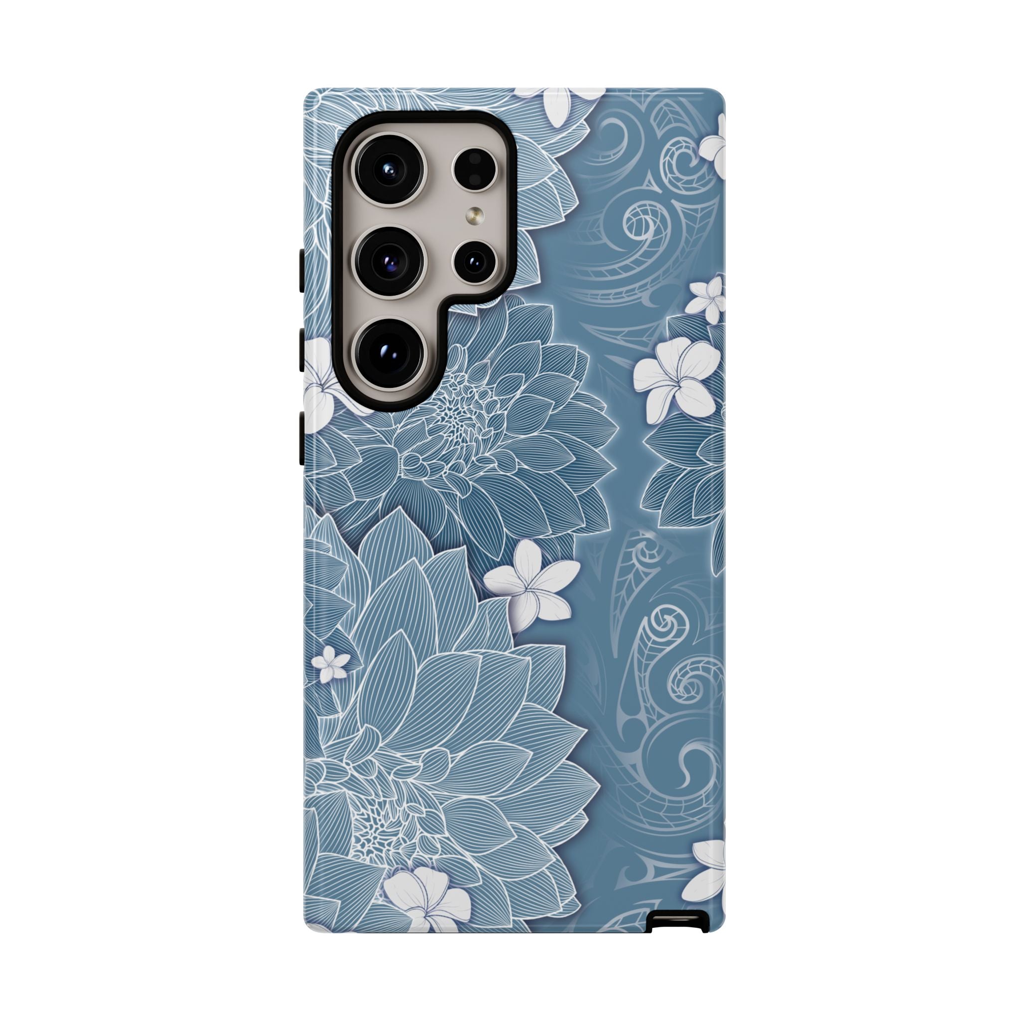 Pua La Tough Samsung Galaxy Case Side View - Dual Layer Drop Protection Hawaiian Phone Case - The Local Banyan