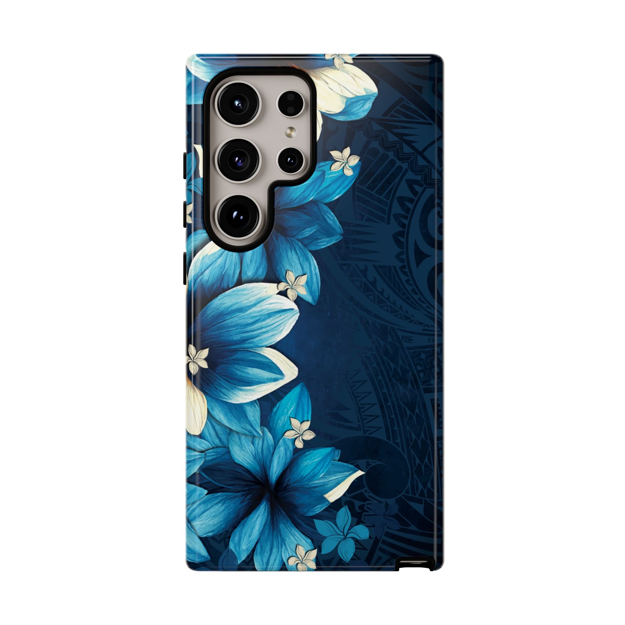 Leilani Nights Tough Samsung Galaxy Case Side View - Dual Layer Drop Protection Hawaiian Phone Case - The Local Banyan