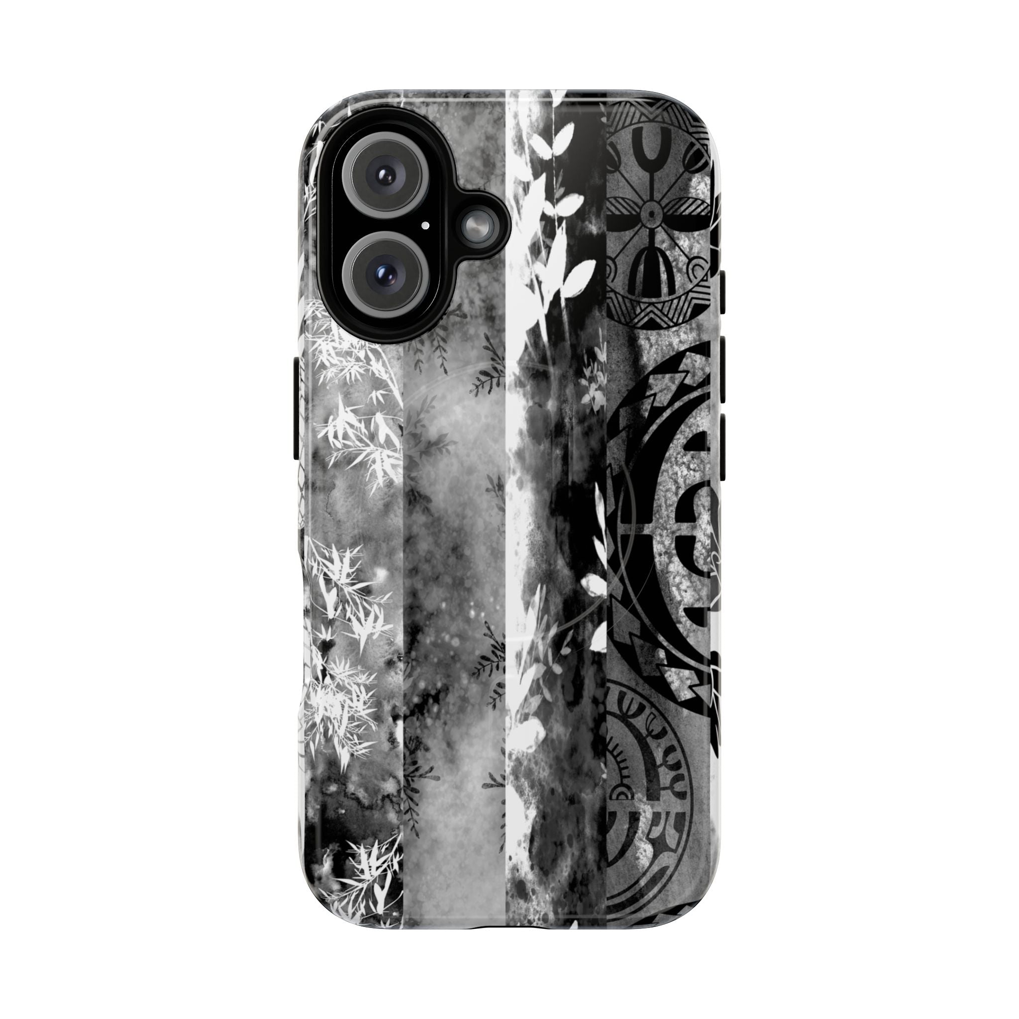 Monochrome Oasis Magnetic Case for iPhone Phone Case The Local Banyan iPhone 16 Glossy