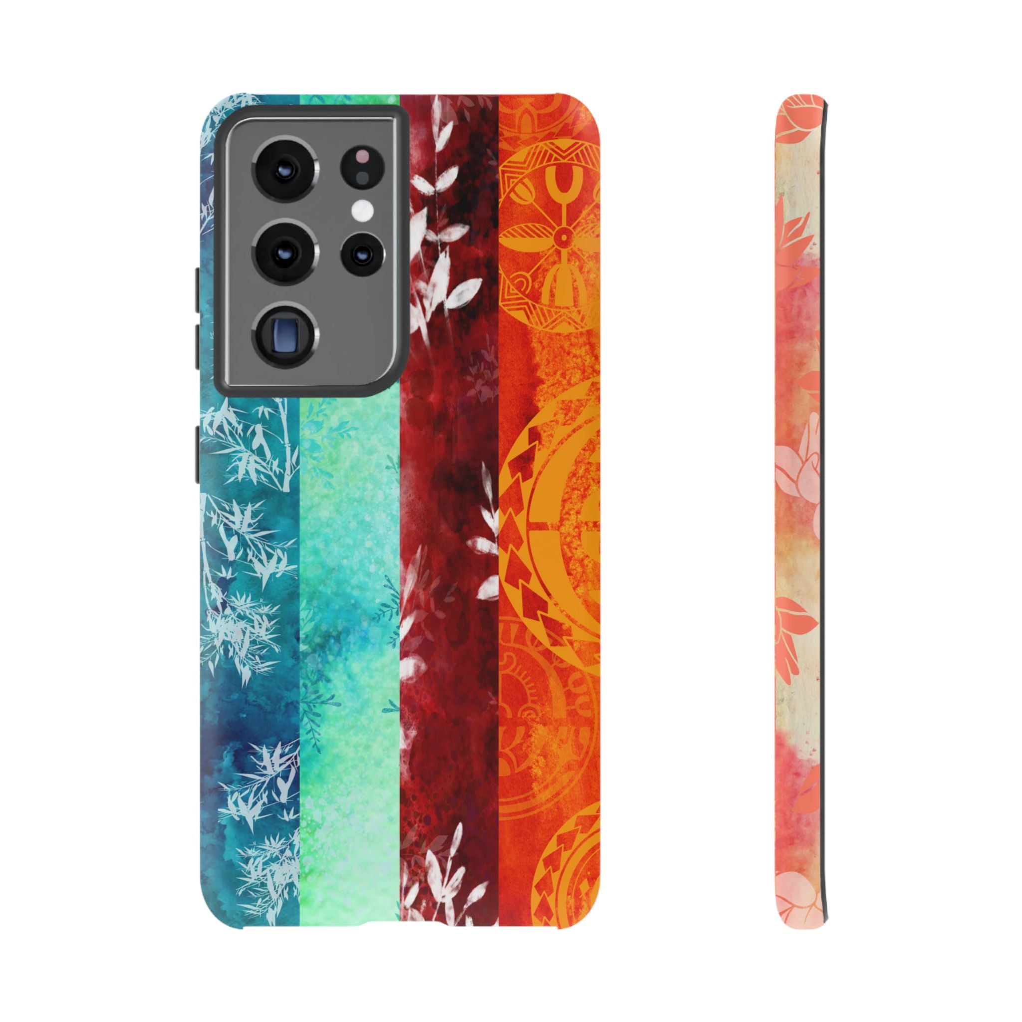 Island Vibes Tough Samsung Galaxy Case Samsung Galaxy S21 Ultra Matte - Hawaiian Colorful Tropical Floral Design - The Local Banyan